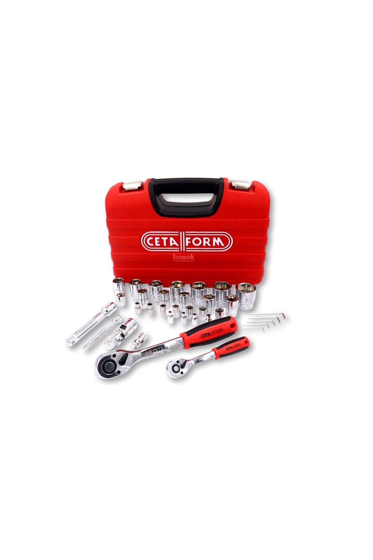 Ceta Form C20-35PH4 35 Parça 1/4”+1/2” 6 Köşe Lokma Takımı